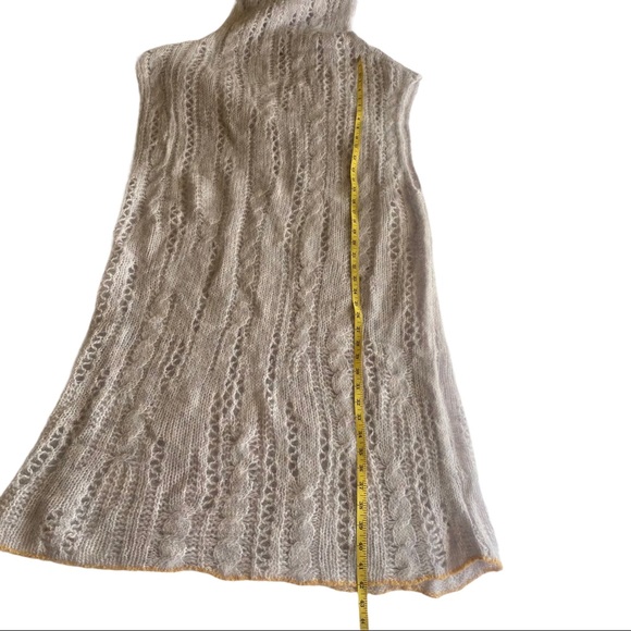 Free People M/L Sugar Cloud Wool Alpaca Blend Knit Pirouette Tunic Sweater - Picture 15 of 16